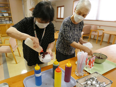 かき氷提供